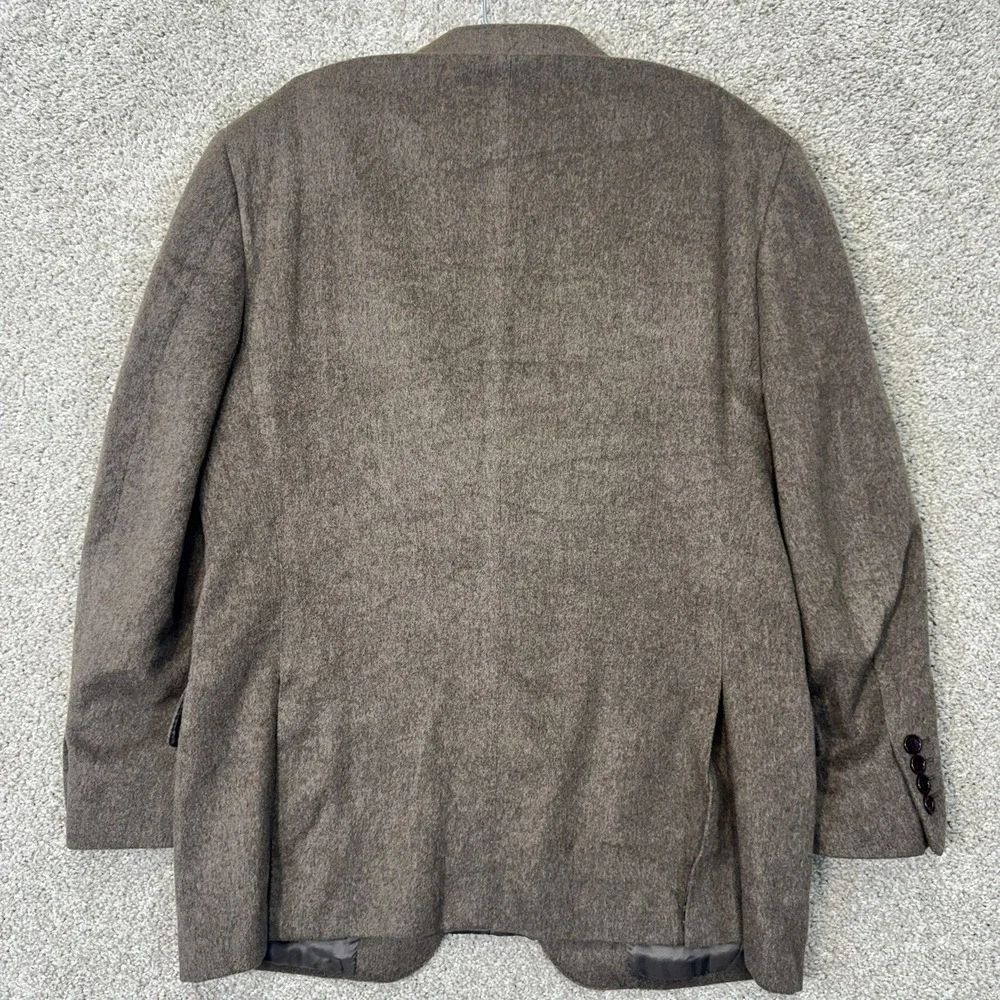 Scuderi Cashmere Sport Coat Mens 42R Loro Piana Brown Blazer Italy Boyds EUC